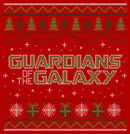 Junior's Guardians of the Galaxy Holiday Special Christmas Sweater Print T-Shirt