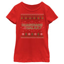 Girl's Guardians of the Galaxy Holiday Special Christmas Sweater Print T-Shirt