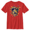 Boy's Guardians of the Galaxy Holiday Special Christmas Lights Badge T-Shirt
