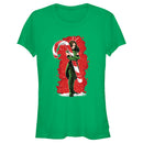 Junior's Guardians of the Galaxy Holiday Special Mantis Candy Cane Hug T-Shirt