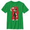 Boy's Guardians of the Galaxy Holiday Special Mantis Candy Cane Hug T-Shirt