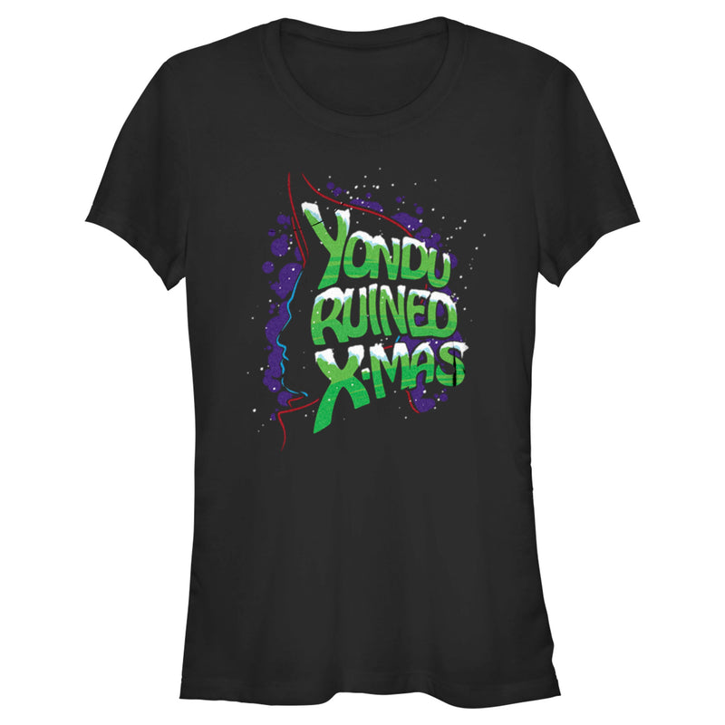 Junior's Guardians of the Galaxy Holiday Special Yondu Ruined X-Mas T-Shirt