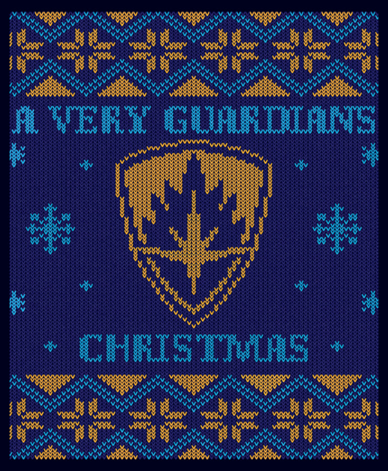 Junior's Guardians of the Galaxy Holiday Special Ugly Christmas Sweater T-Shirt