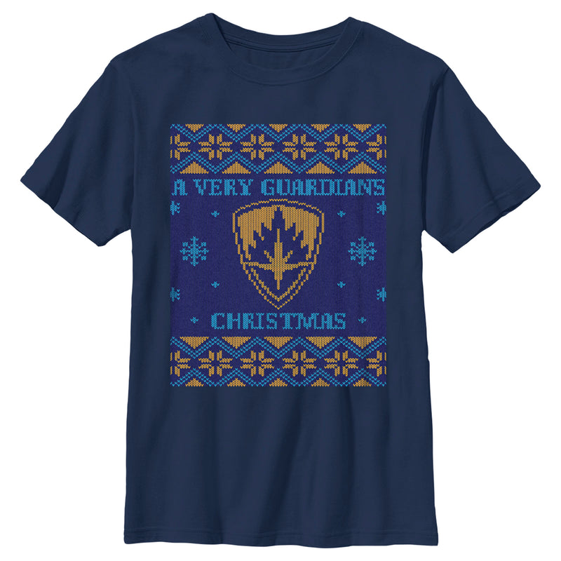 Boy's Guardians of the Galaxy Holiday Special Ugly Christmas Sweater T-Shirt