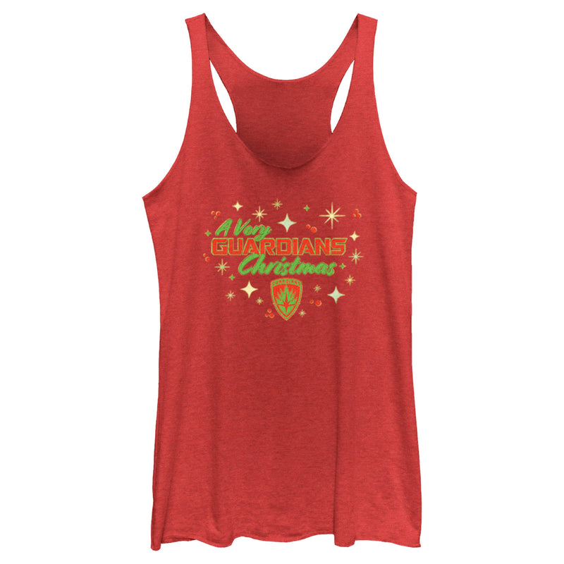 Women's Guardians of the Galaxy Holiday Special A Very Guardians Christmas Racerback Tank Top