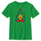 Boy's Guardians of the Galaxy Holiday Special Shield Christmas Tree T-Shirt