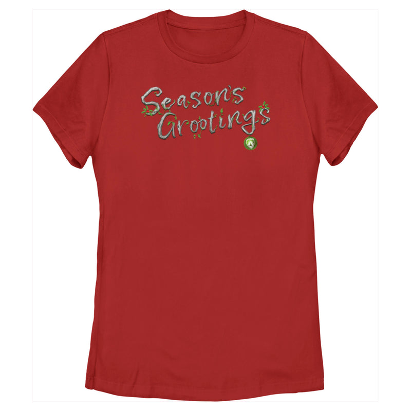 Women's Guardians of the Galaxy Holiday Special Season's Grootings T-Shirt