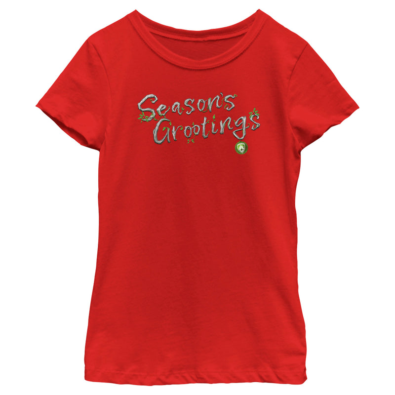 Girl's Guardians of the Galaxy Holiday Special Season's Grootings T-Shirt