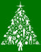 Men's Guardians of the Galaxy Holiday Special Silhouettes Christmas Tree T-Shirt