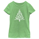 Girl's Guardians of the Galaxy Holiday Special Silhouettes Christmas Tree T-Shirt