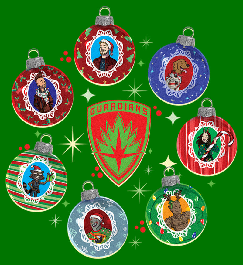 Men's Guardians of the Galaxy Holiday Special Character Ornaments T-Shirt
