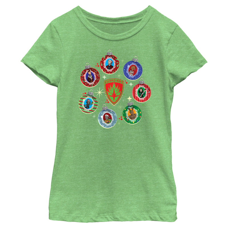 Girl's Guardians of the Galaxy Holiday Special Character Ornaments T-Shirt