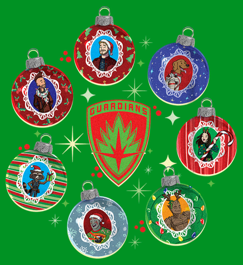 Boy's Guardians of the Galaxy Holiday Special Character Ornaments T-Shirt