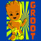 Toddler's Marvel: I Am Groot Chibi Groot Retro Poster T-Shirt