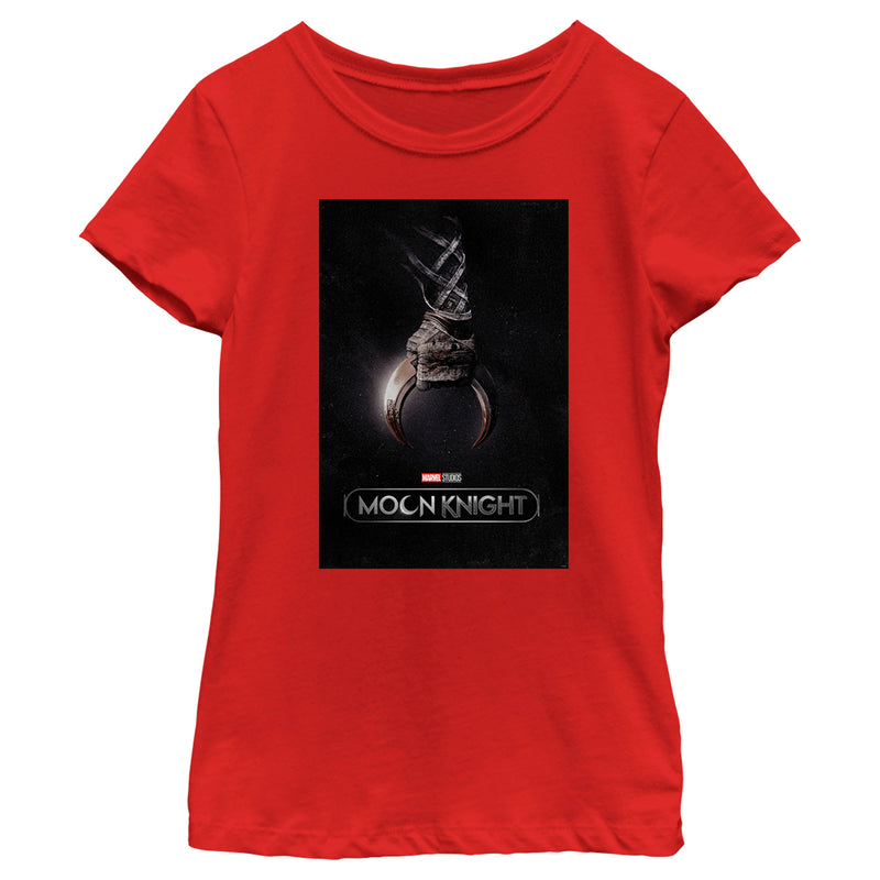 Girl's Marvel: Moon Knight Crescent Dart Poster T-Shirt