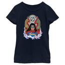 Girl's Marvel: Ms. Marvel Cool Crystals Badge T-Shirt