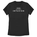 Women's Marvel: Secret Invasion Black and White Logo T-Shirt
