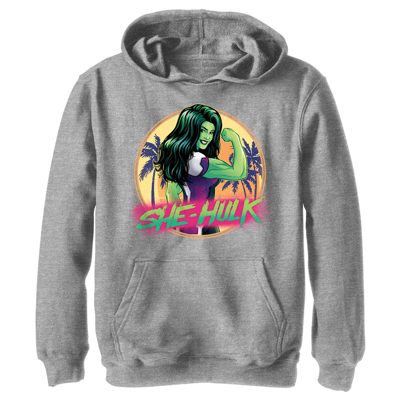 Boy's She-Hulk: Attorney at Law Hero at the Beach Pull Over Hoodie