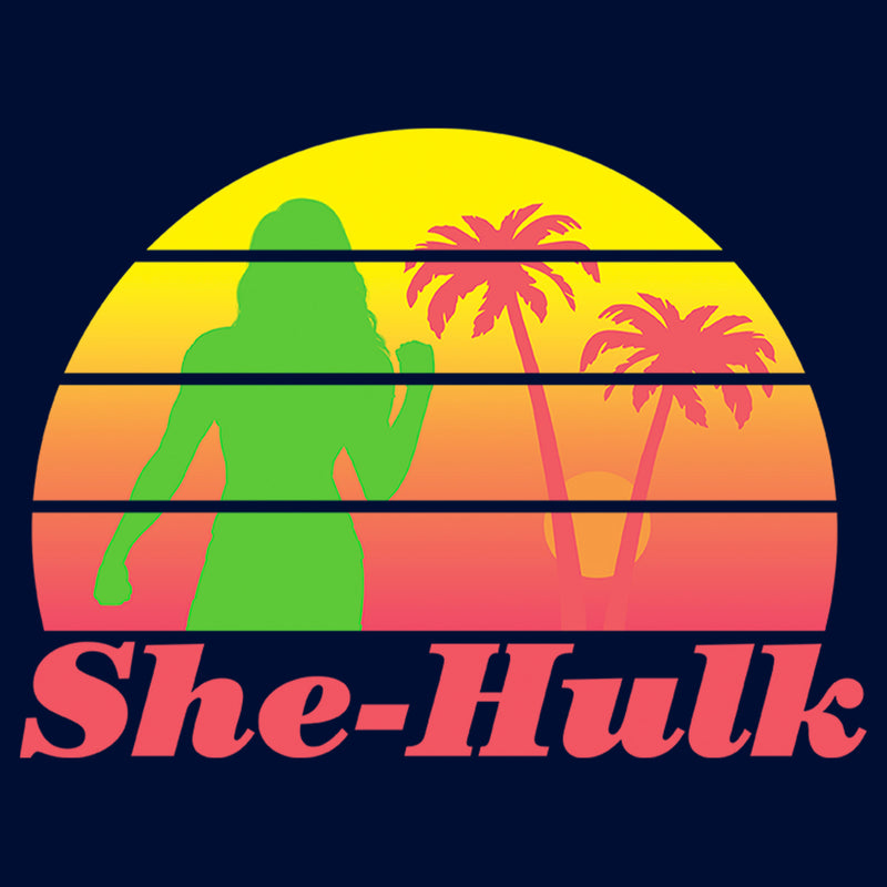 Boy's She-Hulk: Attorney at Law Sunset Green Hero T-Shirt