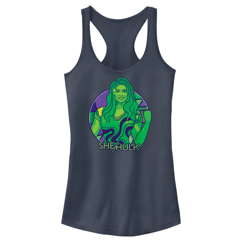 Junior's She-Hulk: Attorney at Law Green Hero Smile Racerback Tank Top