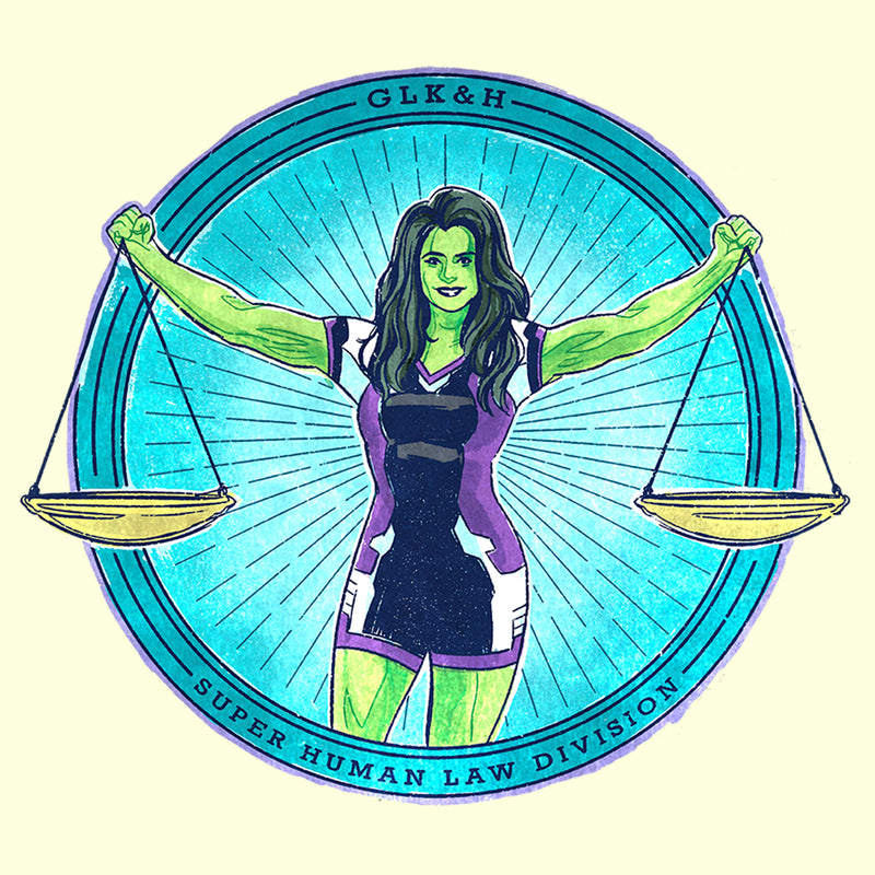 Men's She-Hulk: Attorney at Law Super Human Law Division T-Shirt