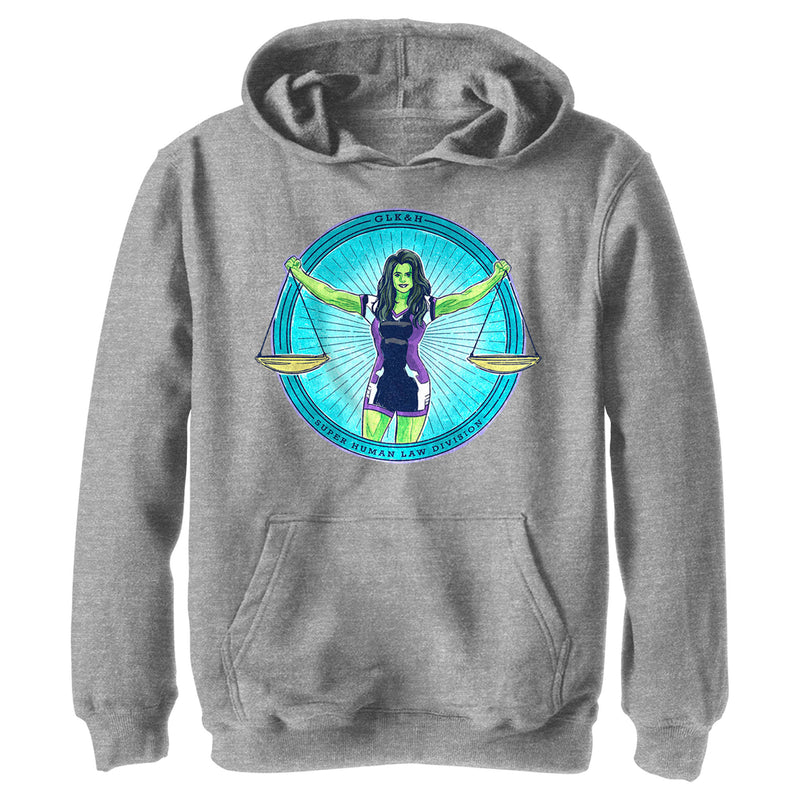 Boy's She-Hulk: Attorney at Law Super Human Law Division Pull Over Hoodie