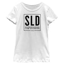 Girl's She-Hulk: Attorney at Law Black SLD Logo T-Shirt