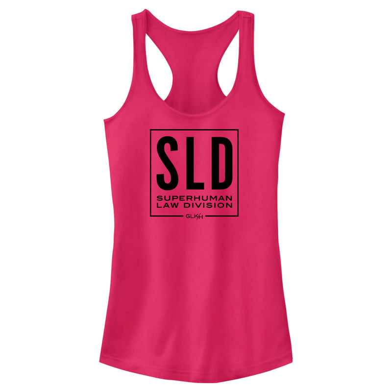 Junior's She-Hulk: Attorney at Law Black SLD Logo Racerback Tank Top