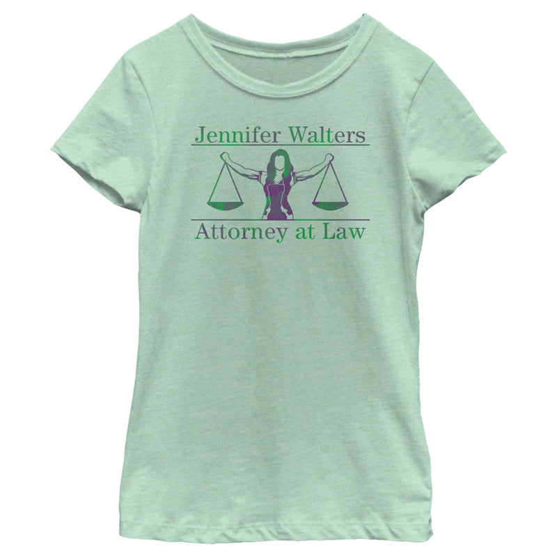 Girl's She-Hulk: Attorney at Law Muscle Lawyer T-Shirt