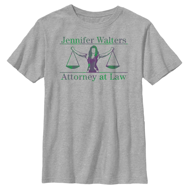 Boy's She-Hulk: Attorney at Law Muscle Lawyer T-Shirt