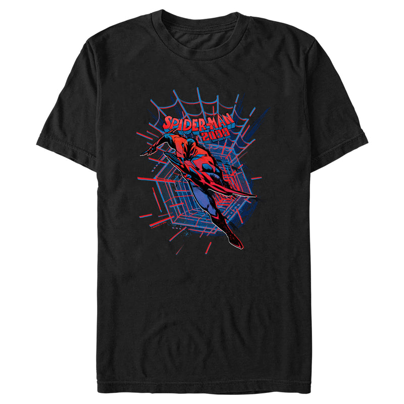 Men's Spider-Man: Across the Spider-Verse 2099 Spider-Man Logo T-Shirt