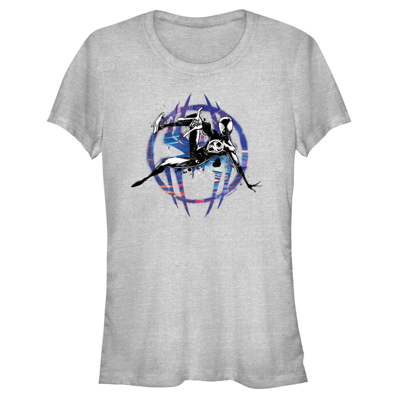 Junior's Spider-Man: Across the Spider-Verse Miles Morales Logo T-Shirt