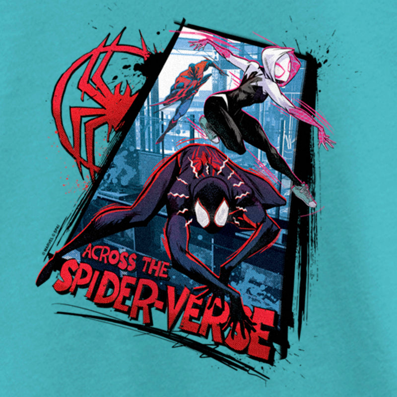 Girl's Spider-Man: Across the Spider-Verse Characters Logo T-Shirt