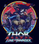 Men's Marvel: Thor: Love and Thunder Superheroes Circle T-Shirt