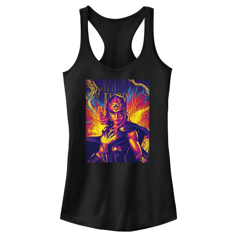 Junior's Marvel: Thor: Love and Thunder Mighty Jane Foster Racerback Tank Top