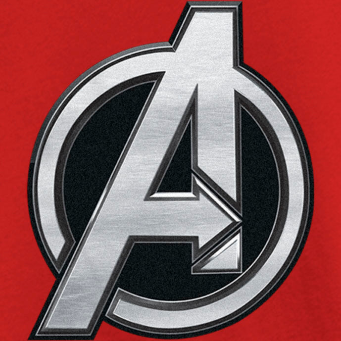 Girl's The Marvels Silver Avengers Logo T-Shirt