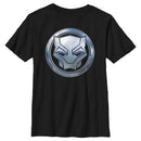 Boy's Black Panther: Wakanda Forever Metallic Panther Icon T-Shirt