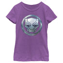 Girl's Black Panther: Wakanda Forever Metallic Panther Icon T-Shirt