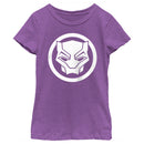 Girl's Black Panther: Wakanda Forever White Panther Icon T-Shirt