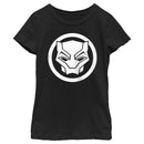 Girl's Black Panther: Wakanda Forever White Panther Icon T-Shirt