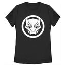 Women's Black Panther: Wakanda Forever White Panther Icon T-Shirt