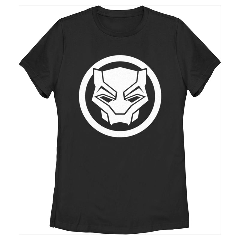 Women's Black Panther: Wakanda Forever White Panther Icon T-Shirt