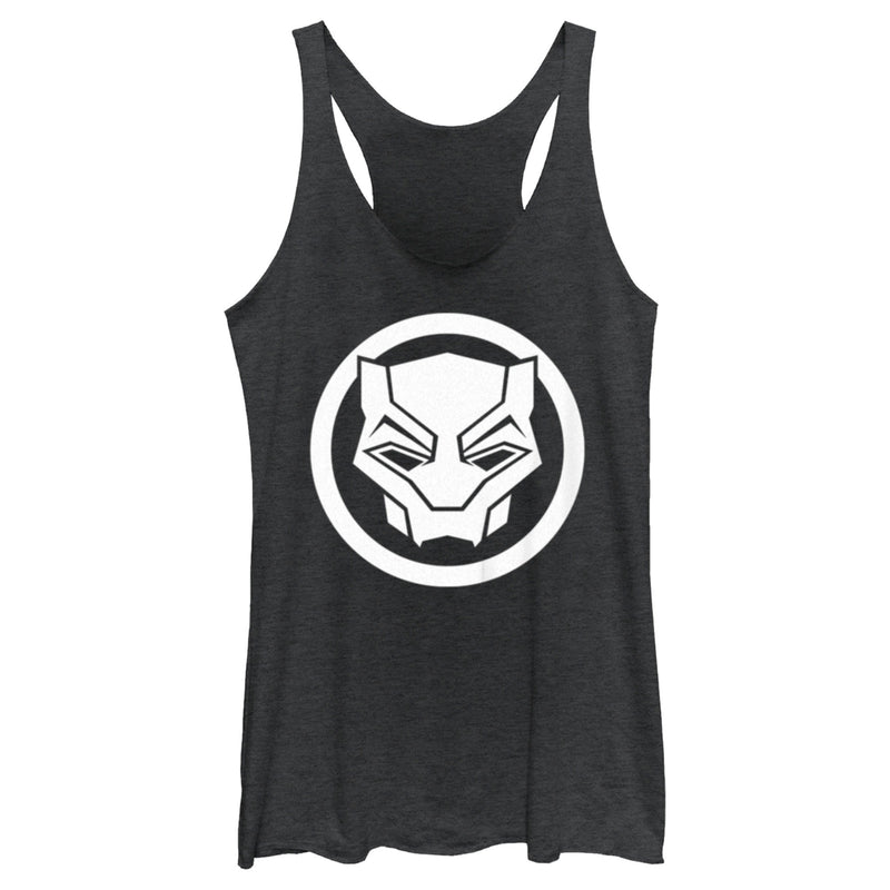 Women's Black Panther: Wakanda Forever White Panther Icon Racerback Tank Top