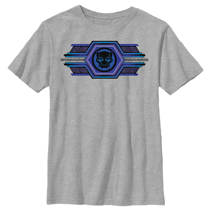 Boy's Black Panther: Wakanda Forever Ornate Logo T-Shirt