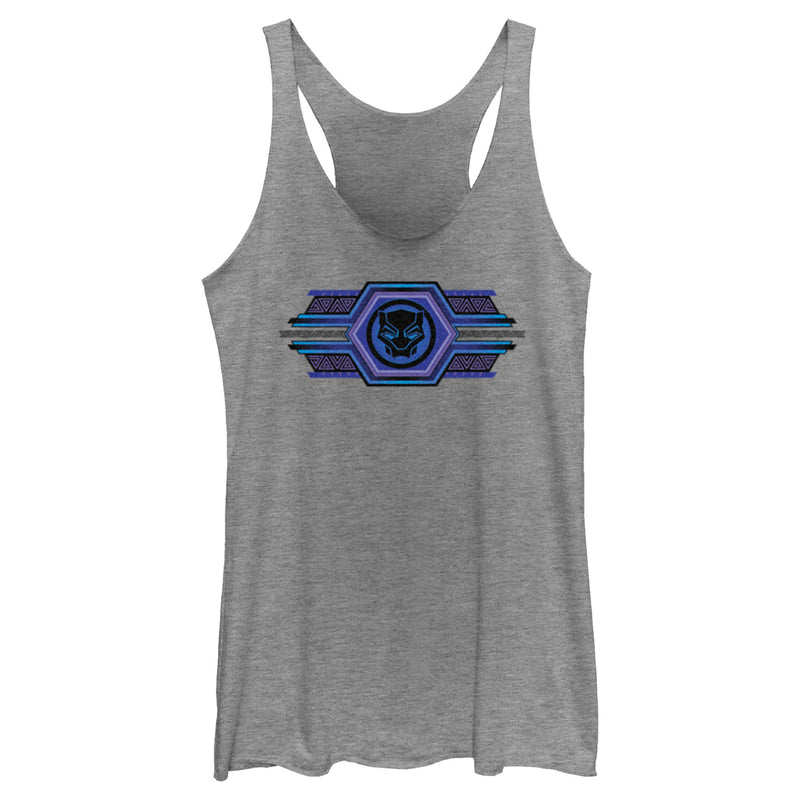 Women's Black Panther: Wakanda Forever Ornate Logo Racerback Tank Top