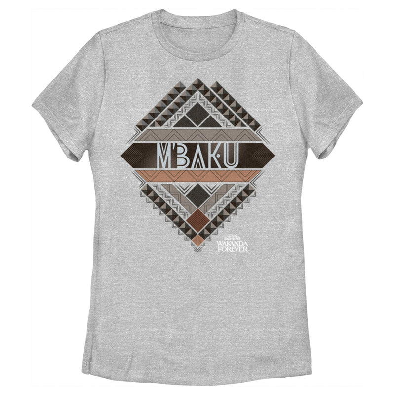 Women's Black Panther: Wakanda Forever M'Baku Ornate Logo T-Shirt