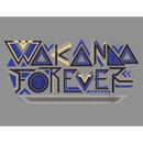 Women's Black Panther: Wakanda Forever Yellow and Blue Pattern Logo Racerback Tank Top