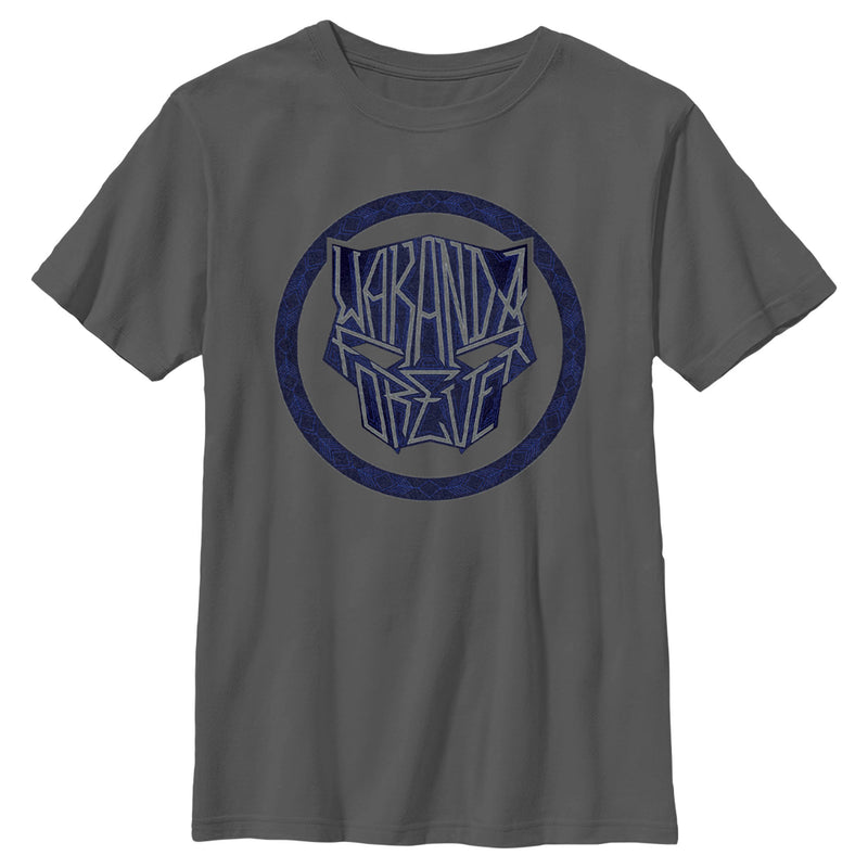 Boy's Black Panther: Wakanda Forever Panther Logo T-Shirt