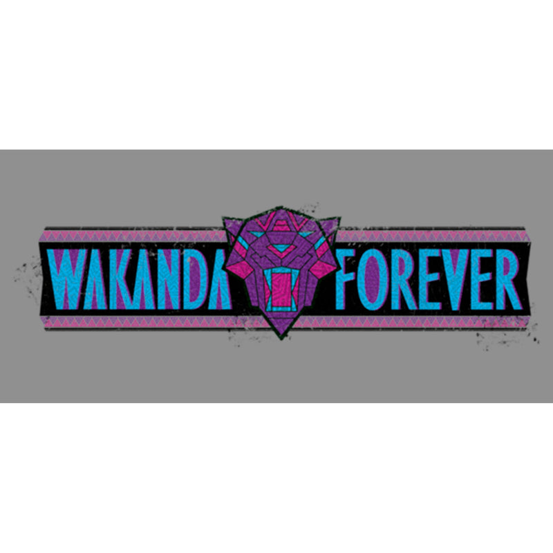Women's Black Panther: Wakanda Forever Logo Banner Racerback Tank Top