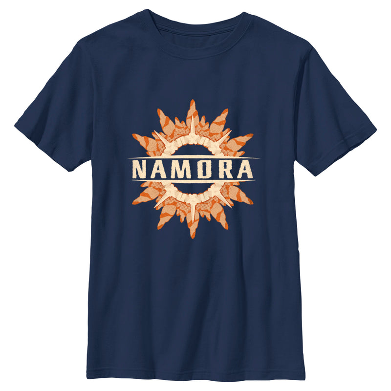 Boy's Black Panther: Wakanda Forever Namora Logo T-Shirt